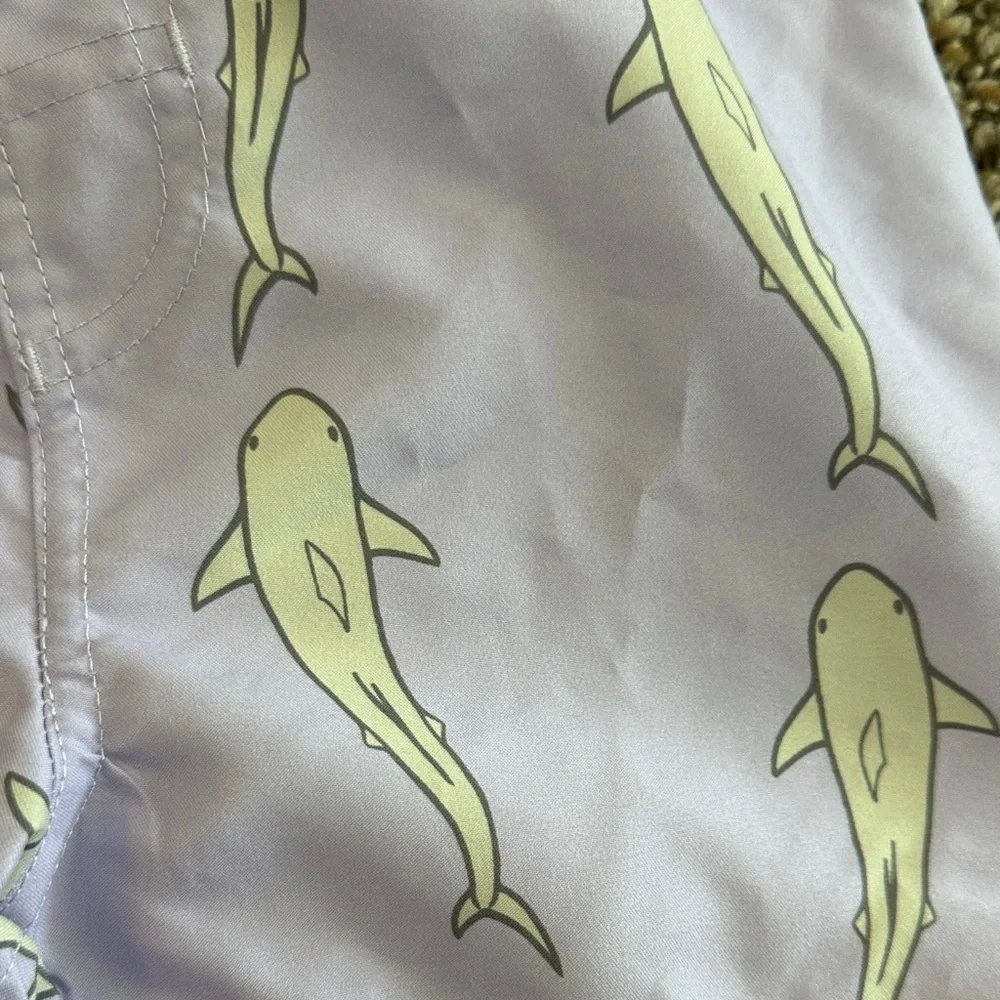 NWOT!! Rugged Butts 4T Shark Print Swim Trunks - Picture 2 of 4